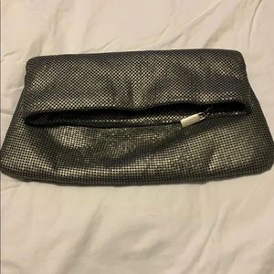 Silver Metallic Clutch
